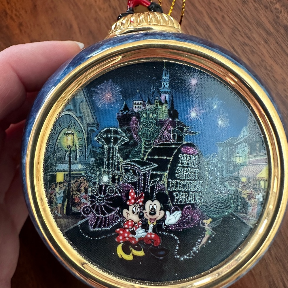 Bradford Exchange- Celebrating the Magic of Disneyland Ornaments. Set of 12.